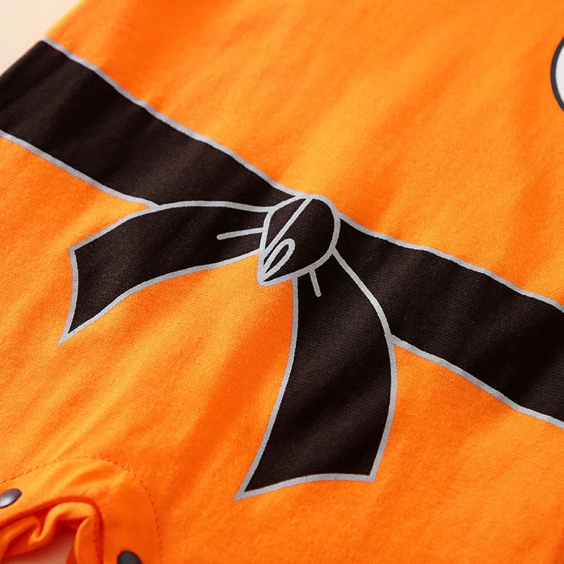 0-18 Baby Jumpsuit Anime Style Handsome Role-Playing Cotton Comfortable And Soft Summer Round Neck Short Sleeved Newborn Clothes Leedoar