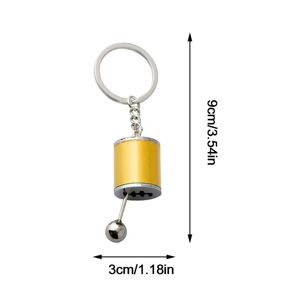 1 Creative Car Transmission Metal Keychain Pendant, Gear Lever, Manual Gear Lever, Automatic Keychain, Car Styling Accessory Leedoar