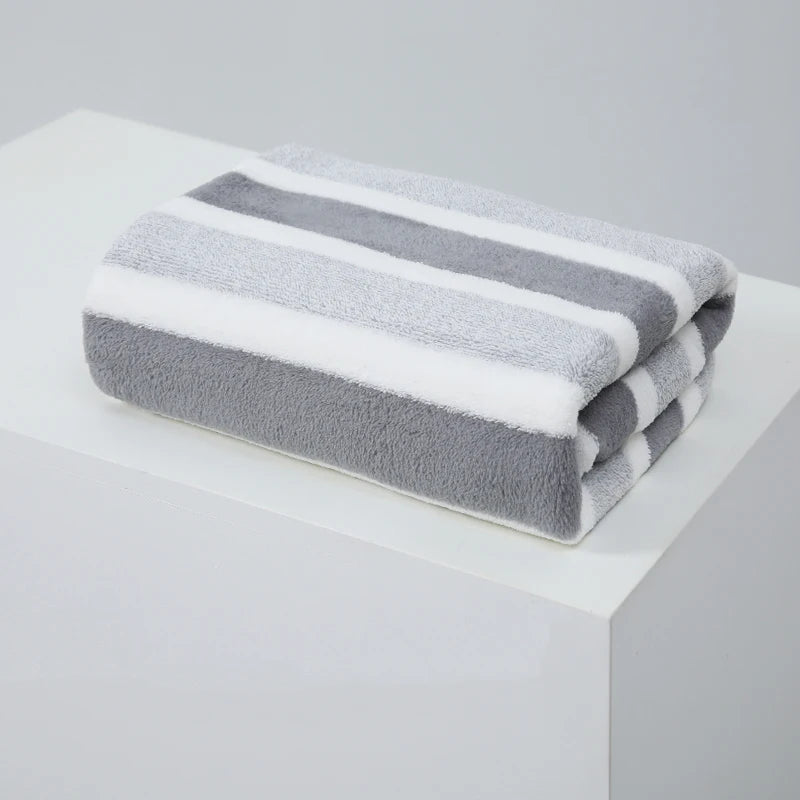 1 Pc Thickened Absorbent Bath Towel Soft Face Towel for Home Leedoar