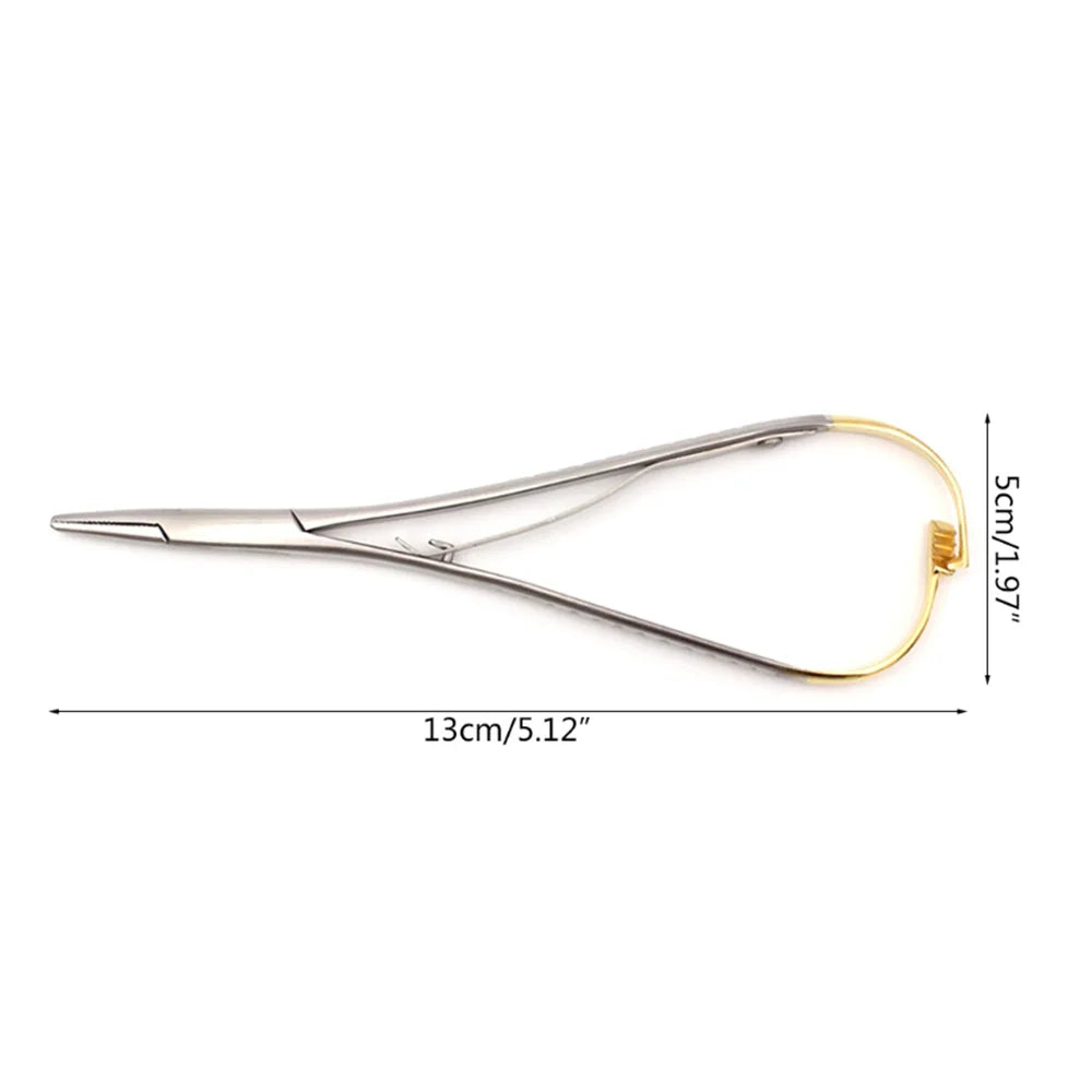 1 Pcs Stainless Steel Dental Needle Holder Tweezers Denspay Dental Mathieu Forceps Orthodontic Instrument Dentist Surgical Tools Leedoar