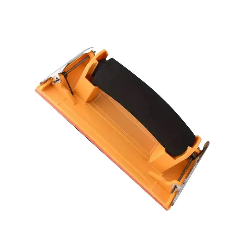 1 Piece of Sandpaper Holder Wall Polishing Tools Plastic Sandpaper Iron Plate Sandpaper Holder Sponge Handle Sand Holder Leedoar