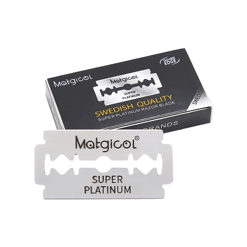 10 Pcs Double Edge Blade Stainless Steel Ultra-sharp Safety Razor Blades To Shave Blade For Manual Razor Leedoar