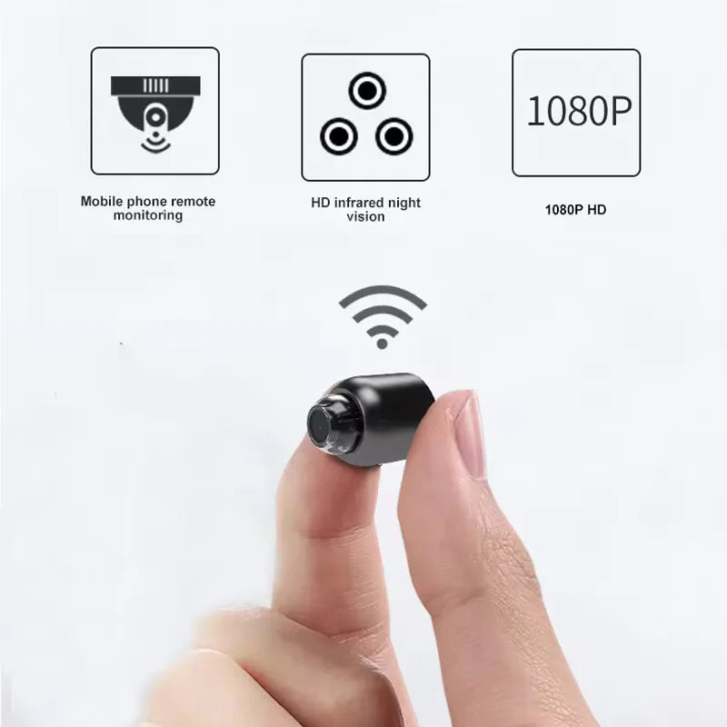 1080P HD Mini WiFi Camera Indoor Safety Security Surveillance Baby Monitor Night Vision Camcorder IP Cam Audio Video Recorder Leedoar