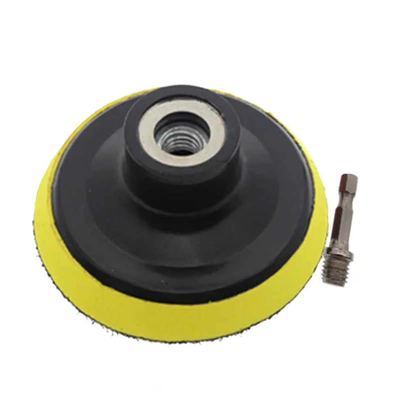 10Pcs 100mm Sanding Disc 60-240 Grit Sandpaper Buffing Wheel Hook And Loop Backing Pads For Electric Drill Grinder Rotary Tools Leedoar