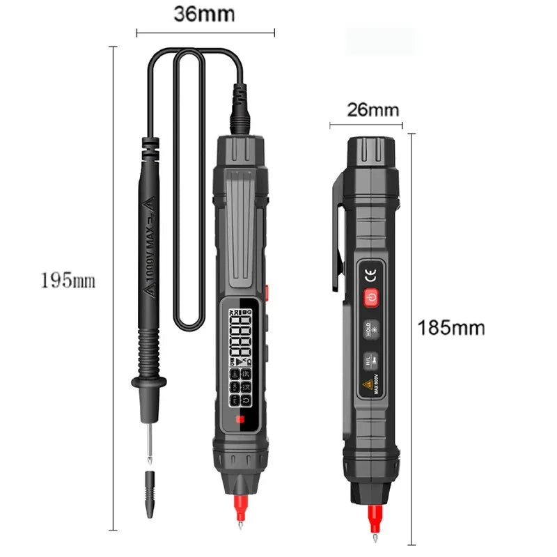 1PC Electrician Measuring Pen Pen Type Multimeter Small Mini High Precision Digital Fully Automatic Intelligence Leedoar