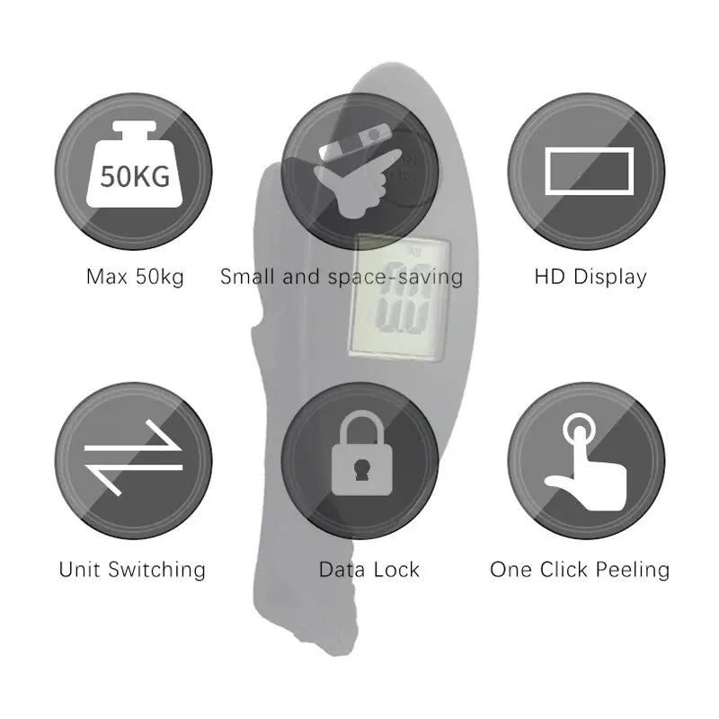 1PC Luggage Scale Electronic Luggage Scale Portable Scale Electronic Shuttle Scale Portable Electronic Scale Luggage Scale Leedoar