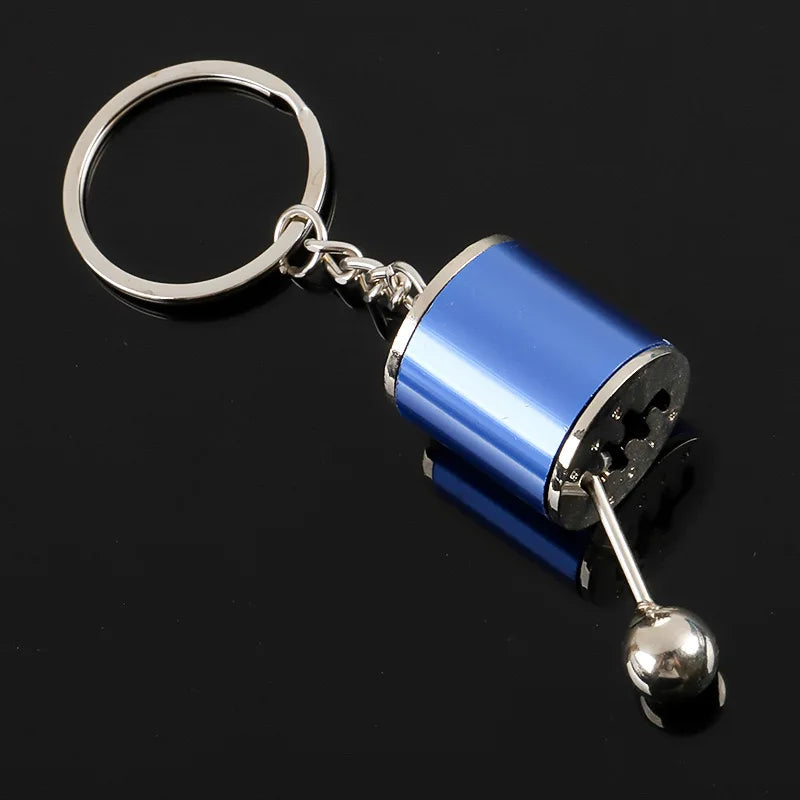 1PCS Car Modification Pendant Six Gear Shift Keychain Car Pendant Shifter Metal Keychain Charms 1PCS Car Modification Pendant Si Leedoar