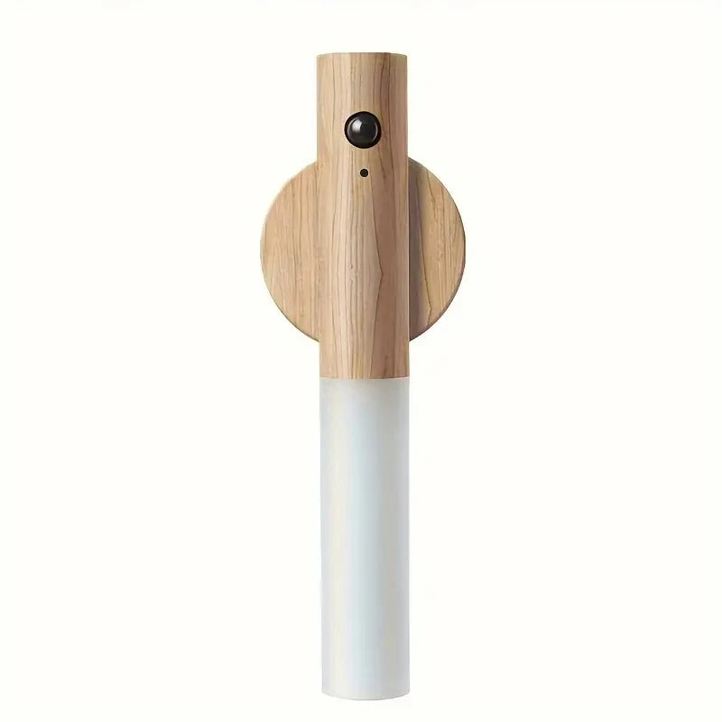 1pc Intelligent Human Body Induction Night Light, LED Rechargeable Corridor Cabinet Wall Light, Household Toilet Wall Induction Leedoar
