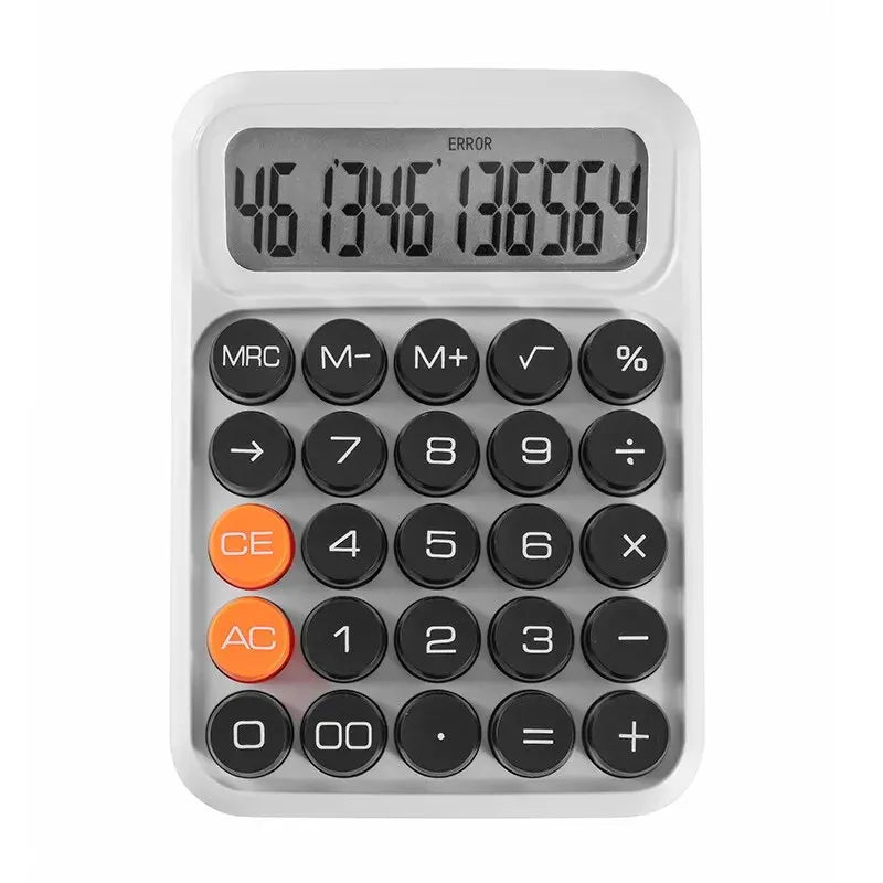 1pc Keyboard Calculator Office 12-digit Mechanical Calculator Cute Candy Color Calculator Desktop Stationery Leedoar
