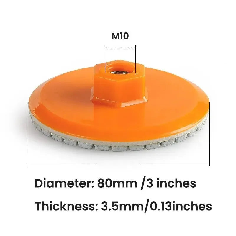 1pcs 80mm Ceramic Tile Trimming Polishing Disc Angle Grinder Dry Polishing Marble Quartz Stone Chamfering Grinding Edge Leedoar