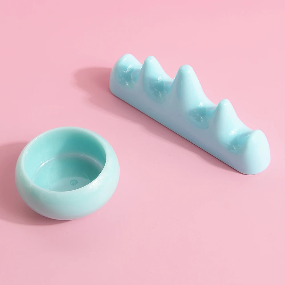 1set Professional Nail Brush Washing Equipment Acrylic Liquid Powder Container Nail Cup Nail Rrush Holder Manicure Tools Leedoar