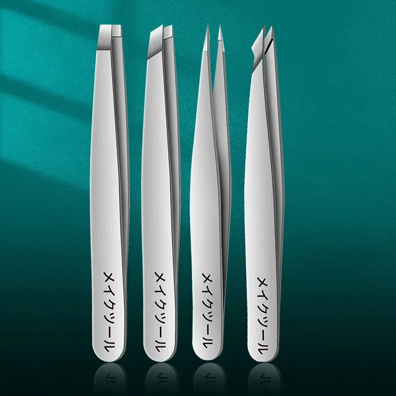 2-4pcs High-quality Professional Tweezers Set - Perfect For Eyebrow Hair Removal, Splinter & Ingrown Hair Removal & For Men & W Leedoar
