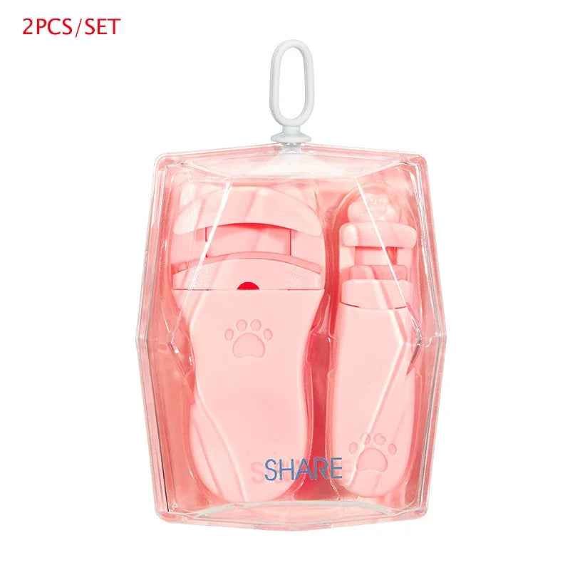 2 PCS Cat Claw Eyelashes Curler Long Lasting Professional for Women Cute Designs Eyelash Curler Tool Fit All Eyelash Shapes Leedoar