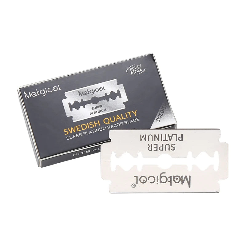 20 Pcs Double Edge Blade Stainless Steel Ultra-sharp Safety Razor Blades To Shave Blade For Manual Razor Leedoar