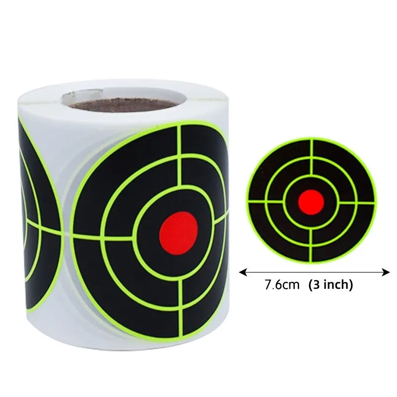 200Pcs Self Adhesive Shooting Target Sticker 7.6cm Splatter Splash Amp Reactive Practice Training Hunting Stickers Leedoar
