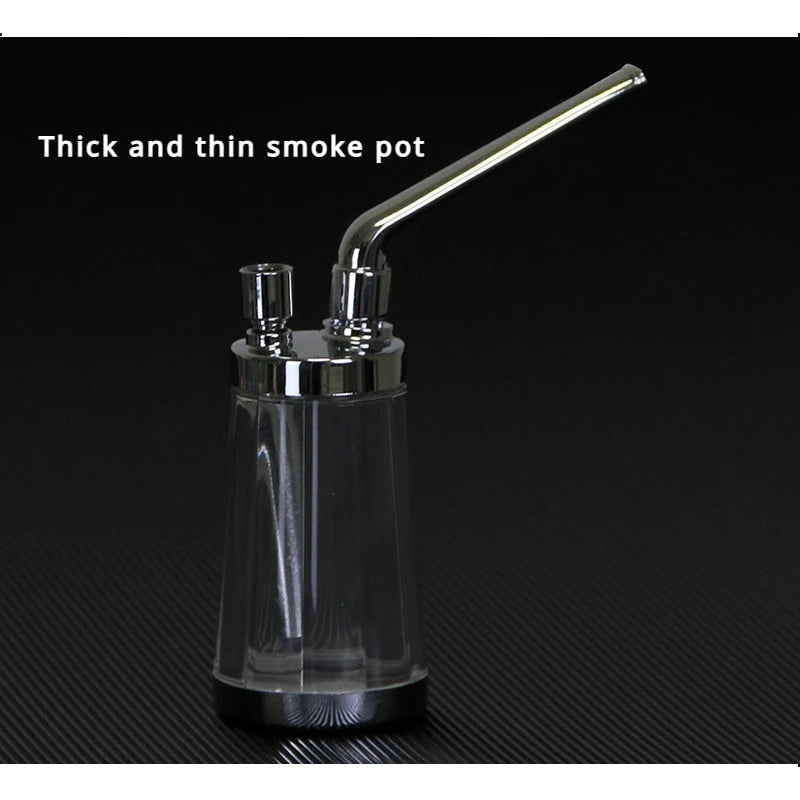 2024 New Popular Bottle Water Pipe Portable Mini Hookah Shisha Tobacco Smoking Pipes Gift of Health Metal Tube Filter Leedoar