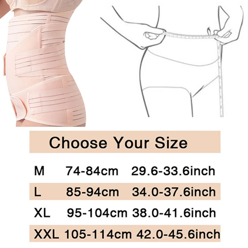 3in1 Corset Postpartum Belly Band Pregnant Women Tummy Belly Pelvis Belt Wrap Waist Trainer Recovery Bandage Strap Body Shaper Leedoar