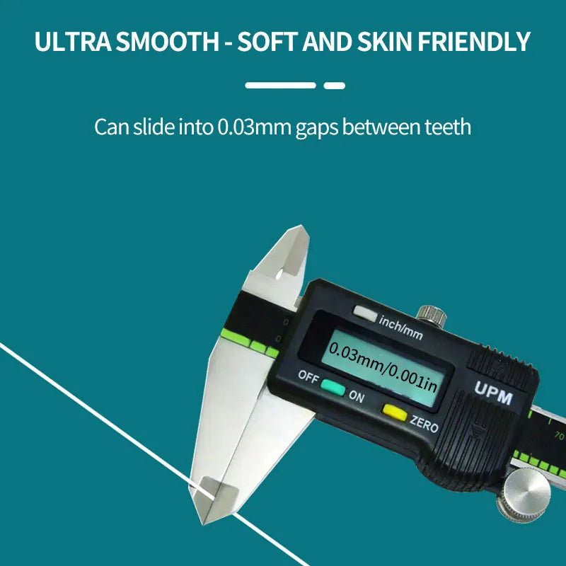 3pcs Ultraclean Mint Dental Floss Effective Plaque Removal,Teeth&Gum Protection Shred Resistant ForThoroughly Clean InTight Area Leedoar