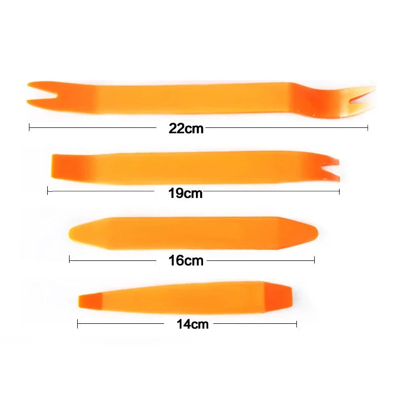 4/1pcs Car Door Clip Car Disassembly Tools Set DVD Stereo Refit Kits Interior Plastic Trim Panel Dashboard Removal Tool Leedoar