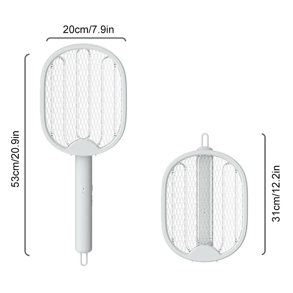4 In 1 Electric Mosquito Killer Foldable Fly Swatter Trap USB Rechargeable Mosquito Insect Killer with UV Light for Bedroom Leedoar