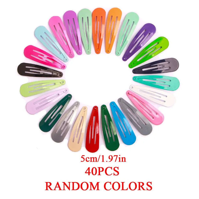 40Pcs Girls Hair Clips Candy Color Dripping Hair Clip Princess Barrette Korean Hairpins Headdress Hair Accessories for Girls Leedoar