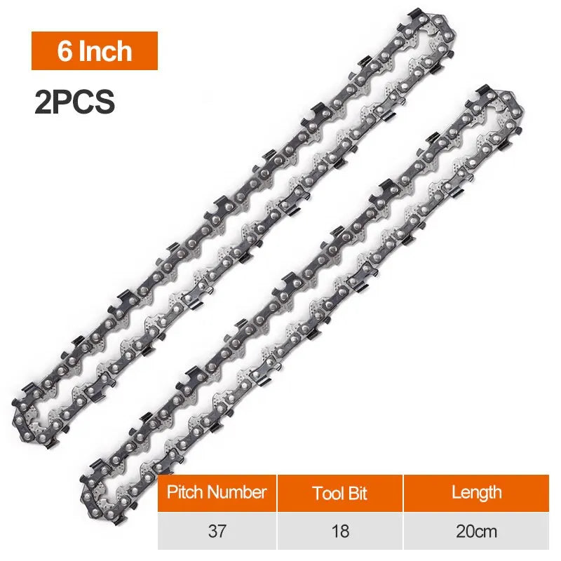 4Inch 6Inch Mini Steel Chain Saw Chains Electric Chainsaws Accessory Chains Replacement Mini Electric Chainsaw Chains Leedoar