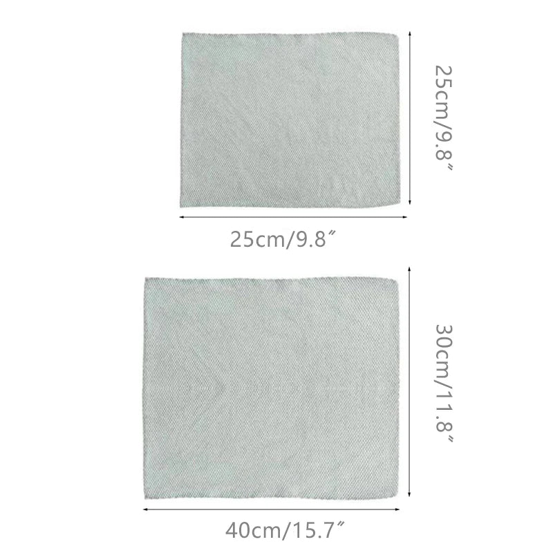 5PCS Microfiber Washing Dish Cloth Cleaning Towel Super Absorbable Window Glass Cleaning Cloth Kitchen Anti-grease Wiping Rags Leedoar