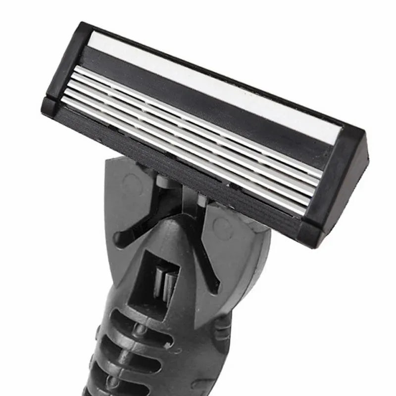 5PCS Shaving Machine For Men Five Layer Stainless Steel Manual Shaver Old Style Blades Replacement Cutter Head Tool Holders Leedoar