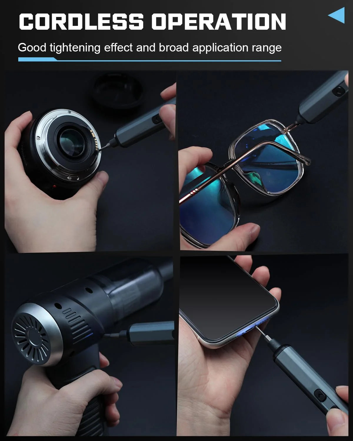 68-in-1 Precision Electric Screwdriver Set with 64 Magnetic Bits 5 Torque Adjustable Mini Power Tool for IPhone Watch Camera PC Leedoar