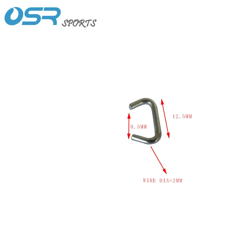 6pieces Scuba Diving Sidemount SS304 Bungee Clips 11421