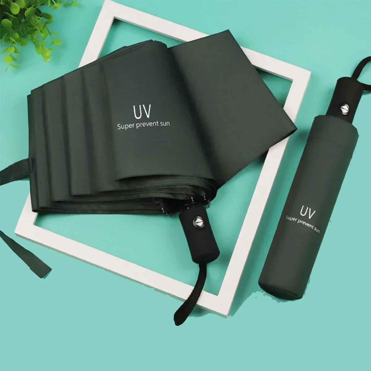 8 Ribs Travel Rain Sun Umbrellas Windproof Multi-color Travel Umbrella Automatic Open And Close Leedoar