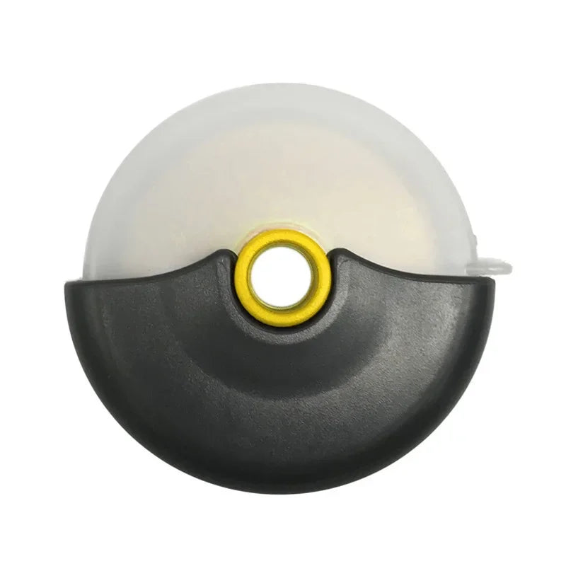 A new type of pizza knife with a protective hand cover, detachable drum protective hand cutter, stainless steel pastry cutter Leedoar