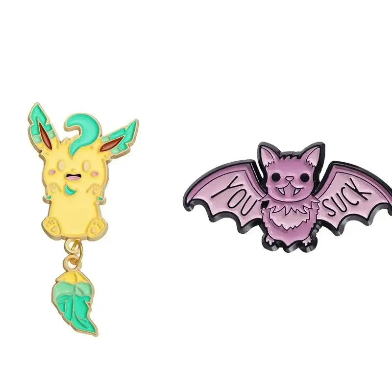 Anime Elf Personalized Peripheral Pins Customized Chest Pins Flip Neck Badge Interesting Jewelry Gifts for Children and Friends Leedoar