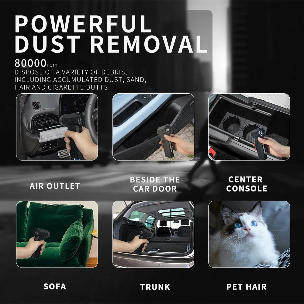 CROSSGUN Jet Turbo King Kong Jetfan Strong Fan Portable Handheld With LED Lighting Dust Elimination Computer hurricane storm X3 Leedoar