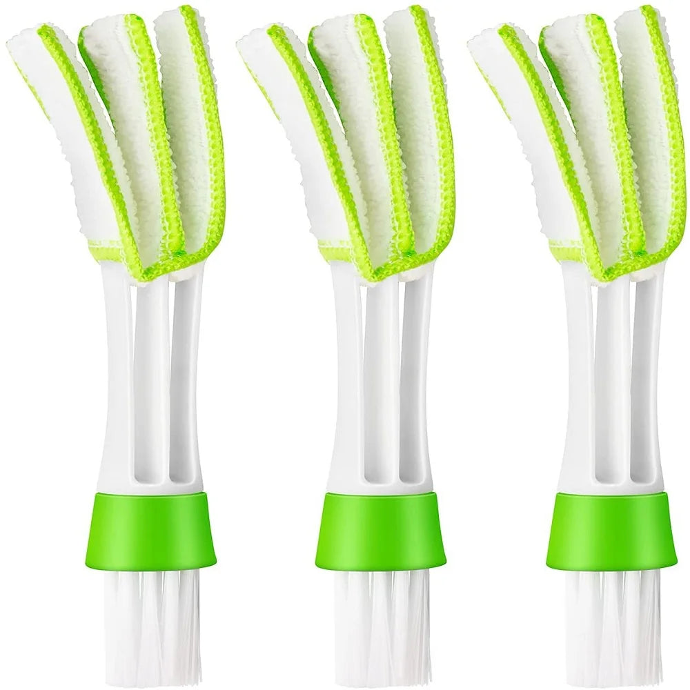 Car Air Conditioner Vent Brush Microfibre Car Grille Cleaner Auto Detailing Blinds Duster Car Cleaning Brush Interior accessorie Leedoar