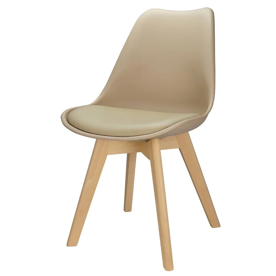 Charles Eames Leda Luisa Saarinen Design Wood Upholstered Wooden Base Chair