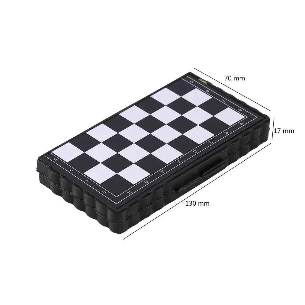 Chess Toys Foldable Mini Portable Magnetic Chess Set For Kids And Adults Travelling, Camping Entertainment Toys(13cm) Leedoar