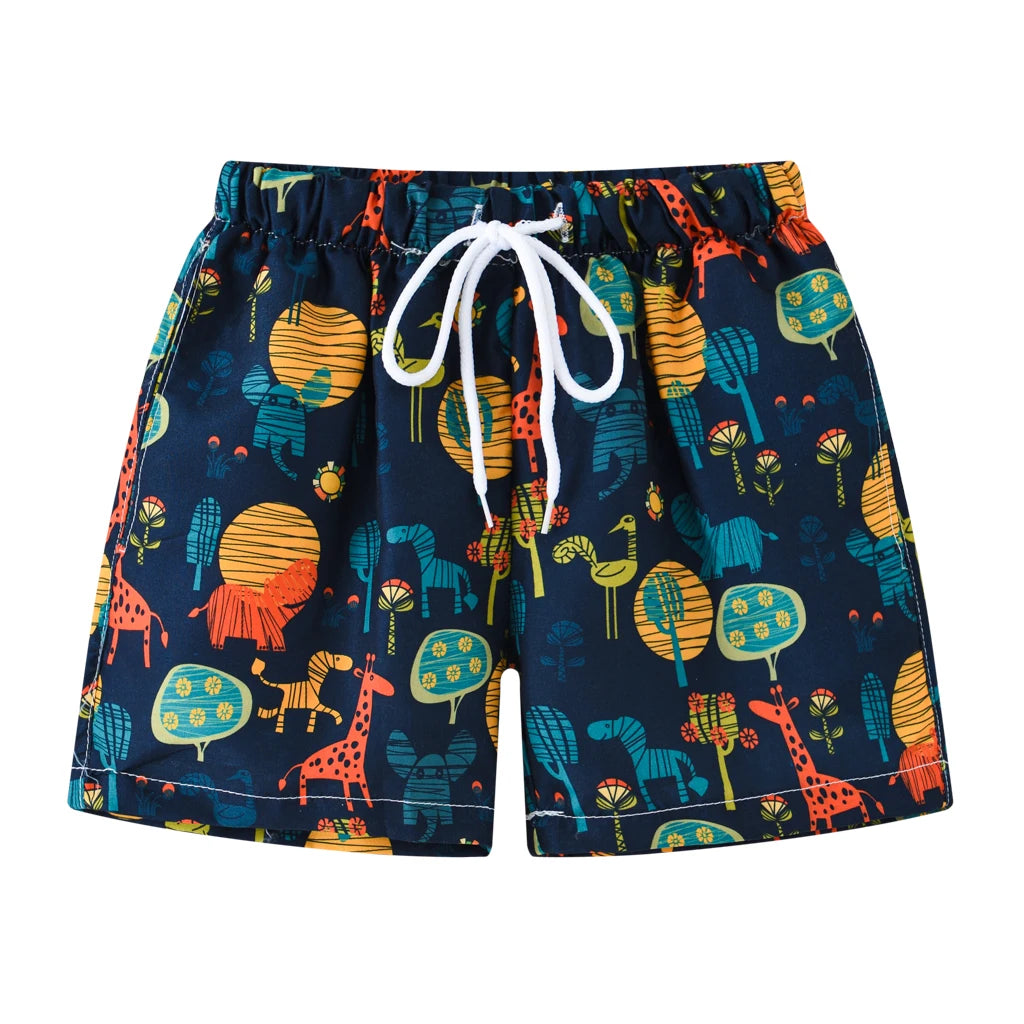 Cool and Comfy Summer Shorts for Boys: Flower Leaf Watermelon Print Leedoar