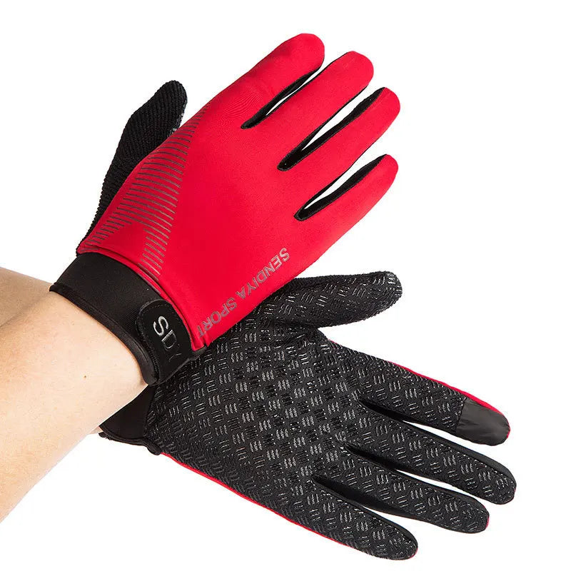 Cycling Gloves All Refer to MEN'S AND WOMEN'S Thin Breathable Touch Screen Outdoor Sports, Mountaineering, Fitness, Mountain Ice Leedoar