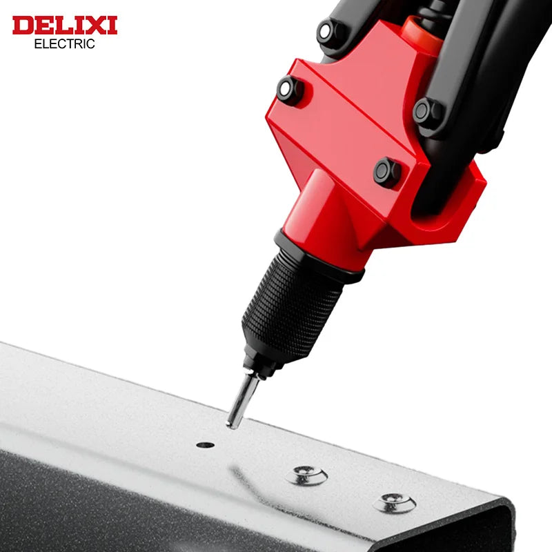 DELIXI ELECTRIC Rivet Gun,Manual Professional Pull Gun High Lever More labor-saving,TighteningandRiveting of Metal SheetandPipe Leedoar