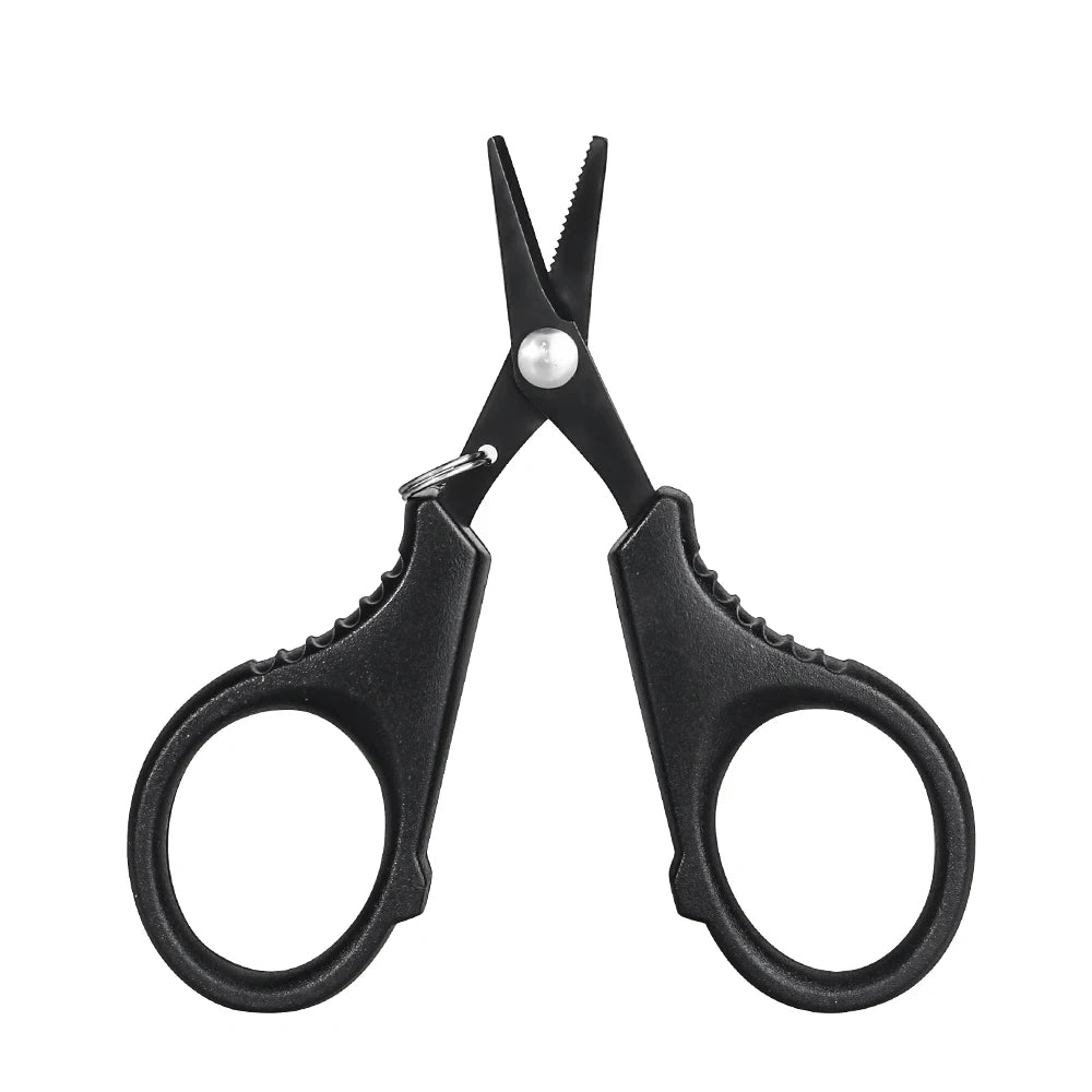 DNDYUJU Titanium Coating Stainless Steel Fishing Scissor Plier Cut PE Braid Line Cutter Plies Carp Fishing Tools Accessories Leedoar
