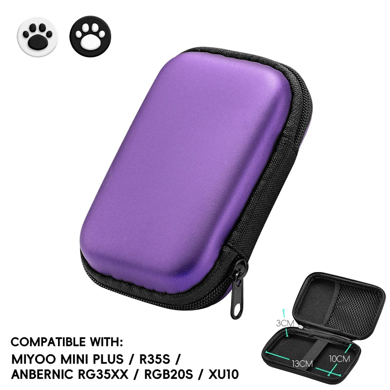 Data Frog Protable Bag for RG35XX Plus Case for ANBERNIC RG35XX Cover Case for R35S RGB20S Accessories for Miyoo mini Plus Leedoar