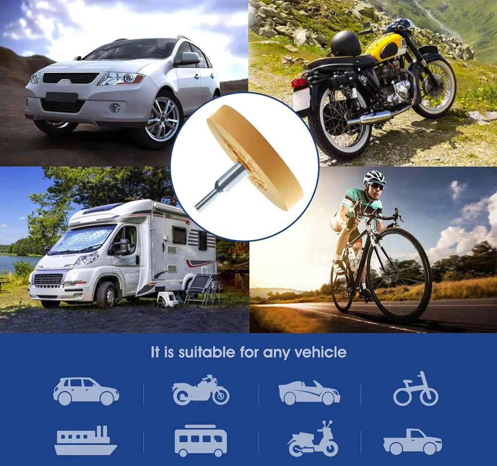Decal Eraser Wheel Pin Stripe Removal Tool Adhesive Remover Wheel with Pad & Adapter Graphics Removal Tool Eraser Leedoar