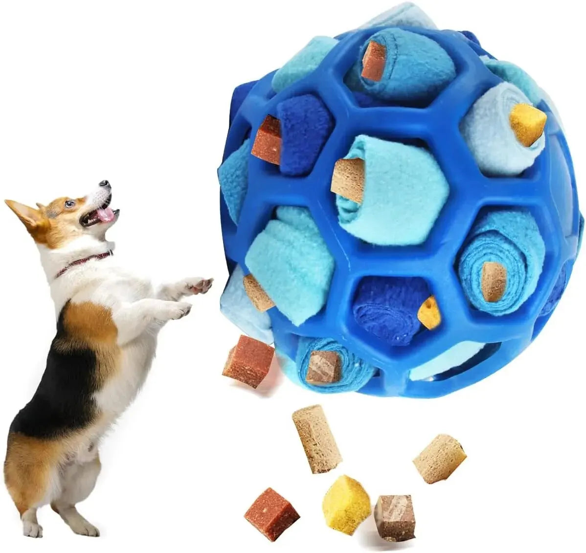 Dog Toy Snuffle Ball for Dogs Training the Sense of Smell Portable Interactive Snuffle Ball for Pet Foraging Instinct Training Leedoar