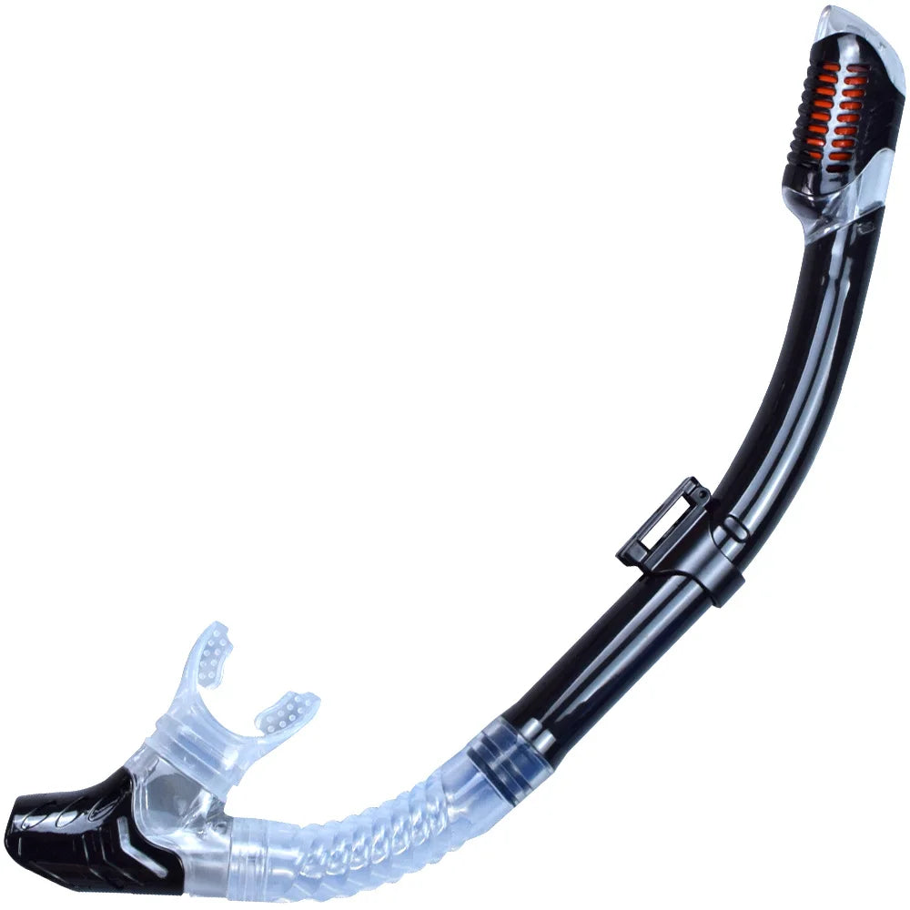 Dry Snorkel Tube Easy Breath Scuba Diving Splash Guard Top Valve Swimming Underwater Equipment For Adults Kids Men Women Youth Leedoar