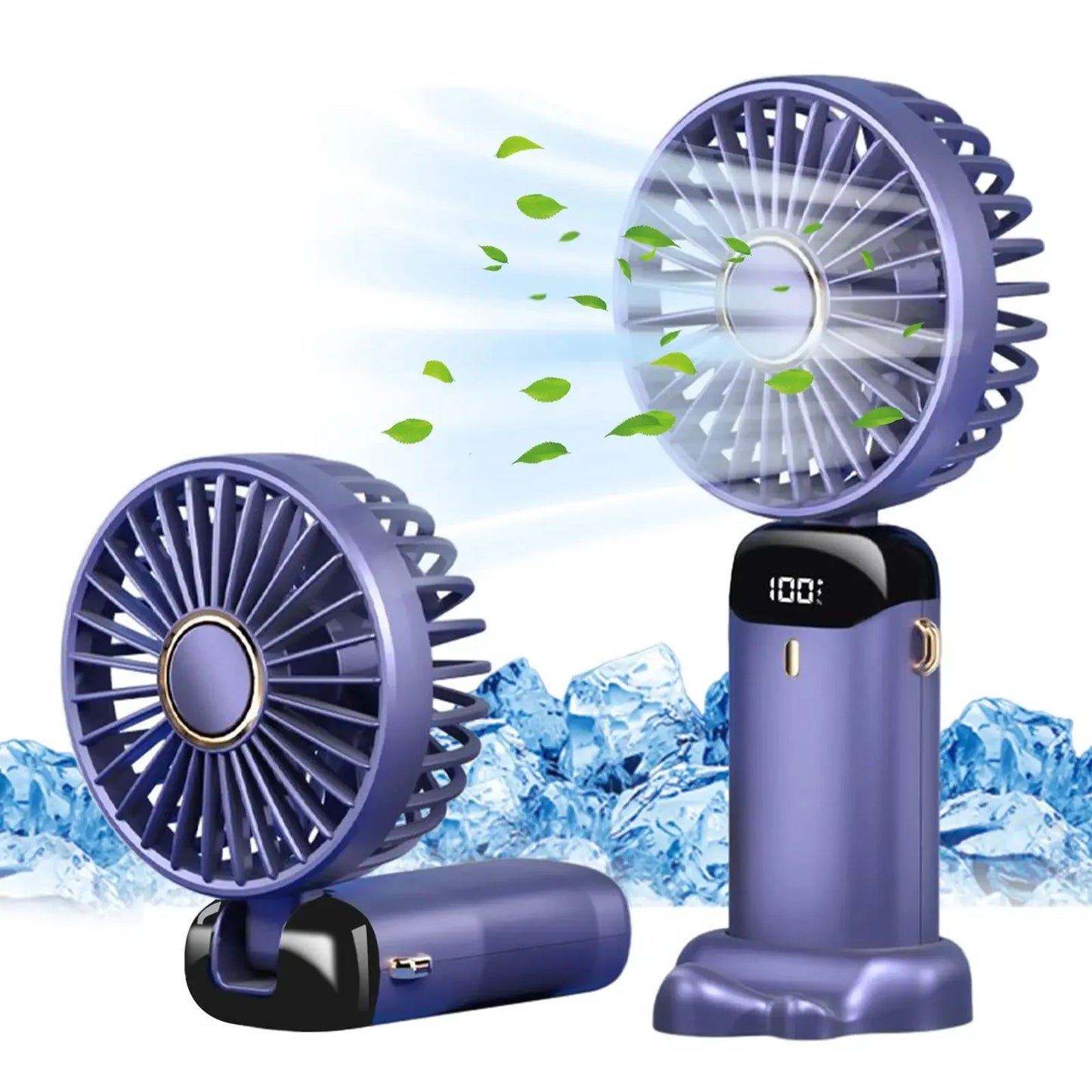 Electric Fan Portable Air Conditioner Mini Cooler Rechargeable Neck Fans for Home Free Shipping Hand Usb Conditioning Blades Leedoar