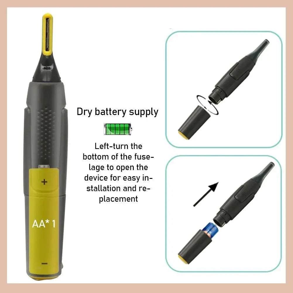 Electric Shaver Multifunctional Trimmer Anti Skid Design Shaver Trim Armpit Hair Shave Your Legs Trim Eyebrows Leedoar