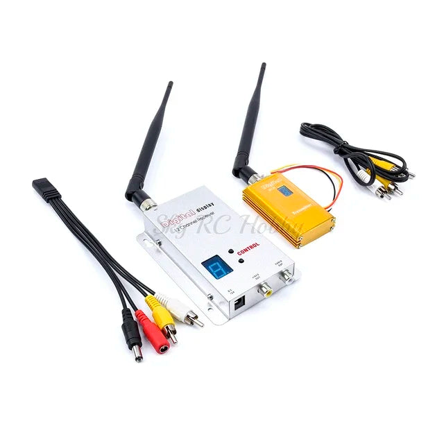 FPV 1.2Ghz 1.2G 8CH 1500mw Wireless AV Sender TV Audio Video Transmitter Receiver For QAV250 250 FPV RC Quadcopter Leedoar