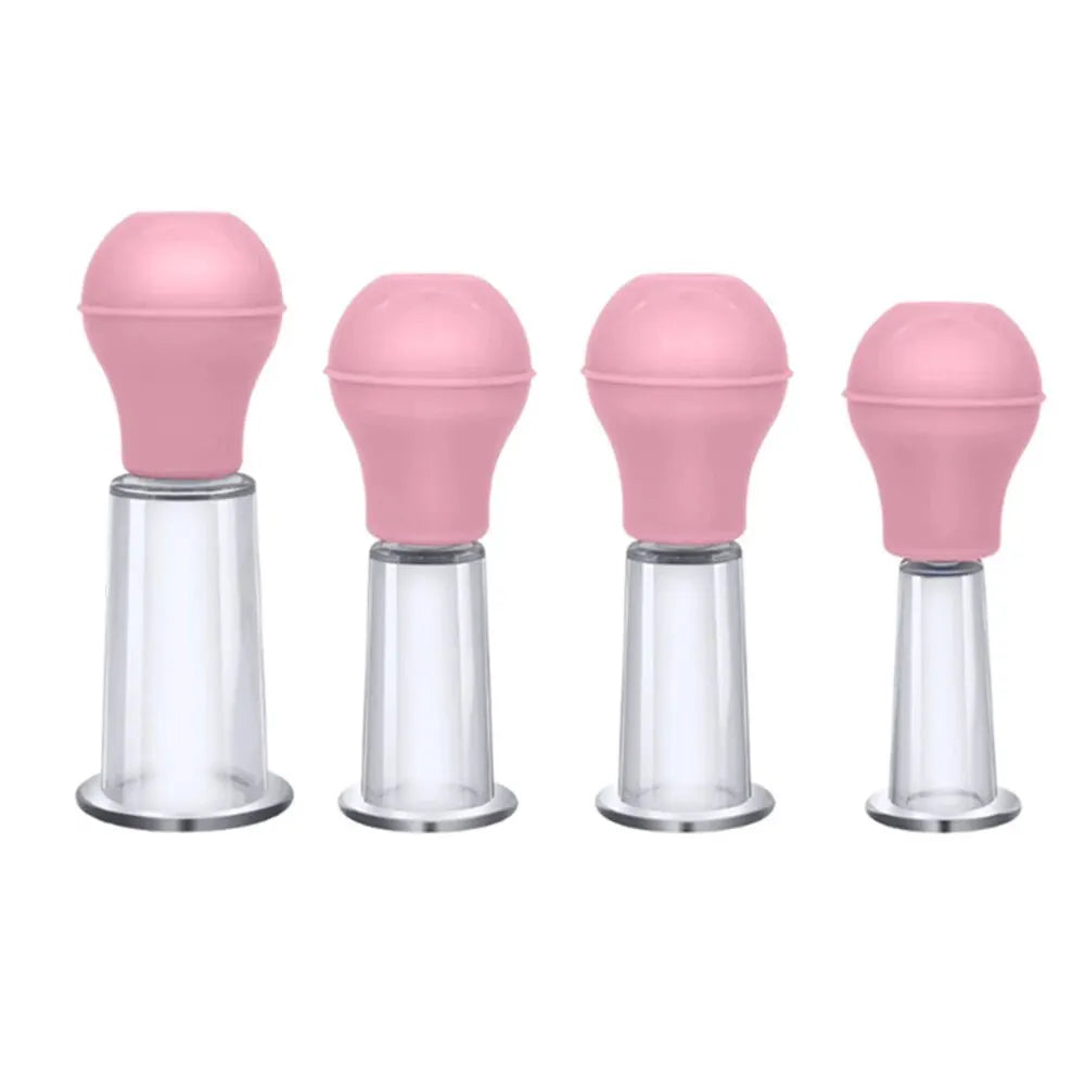 Facial Cupping Massage Cups Rubber Vacuum Cupping Set Facial Relaxation Nipple Correction Body Skin Lifting Cupping Device Leedoar