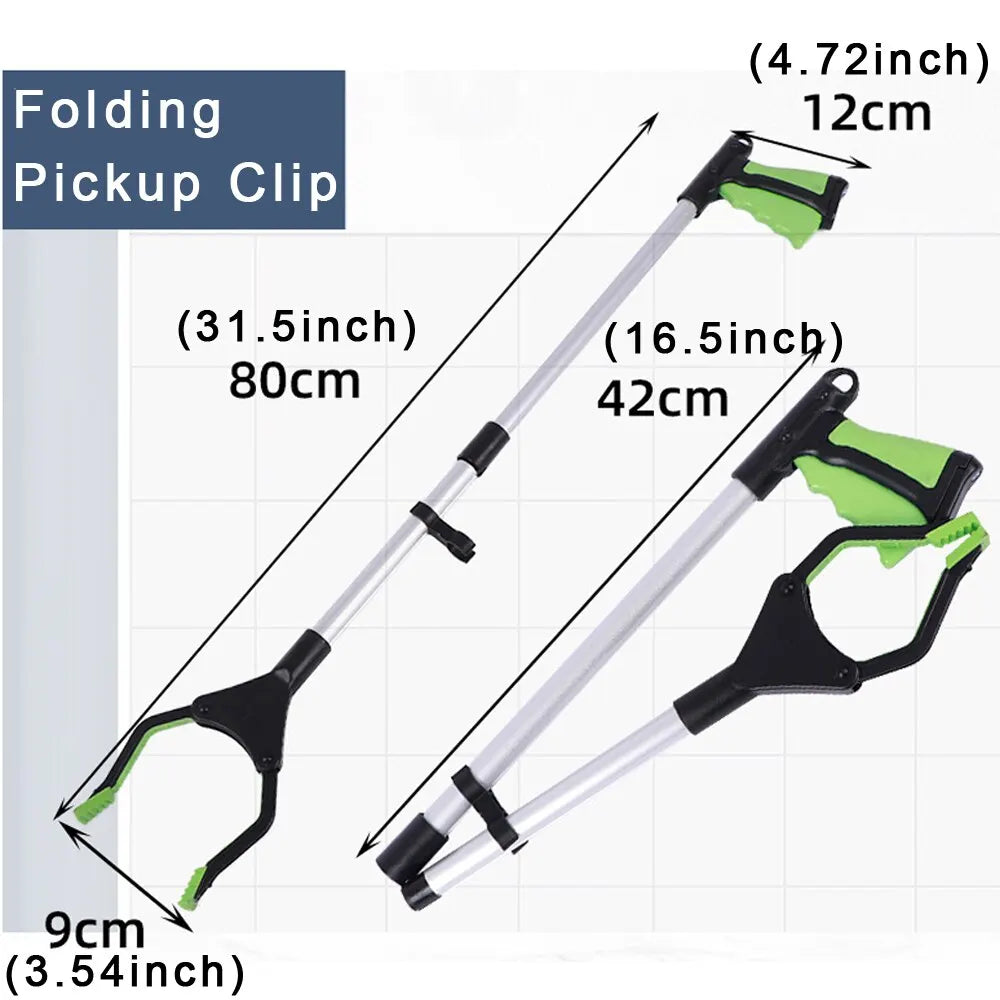 Foldable Litter Reachers Pickers Gripper Extender Hand Tools Portable Collapsible Garbage Grabber Pick Up Tools Leedoar